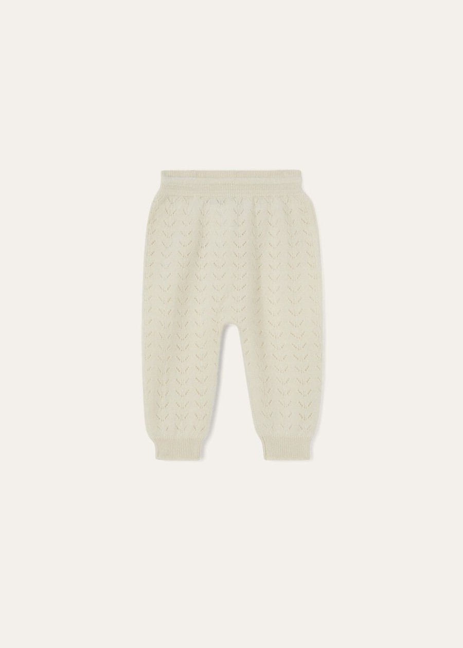 baby blossom cashmere natural white cash pants
