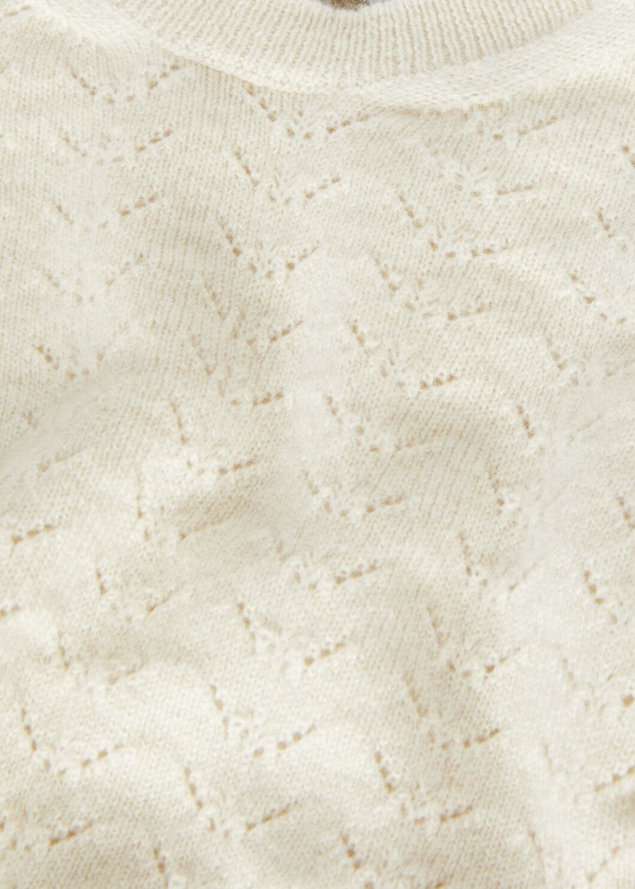 baby blossom crewneck cashmere natural white cash