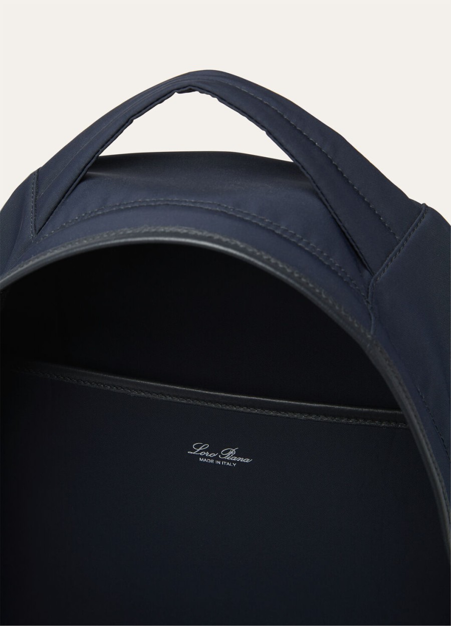 pioneer medium rugzak van microfiber in donkerblauwmarineblauwonyx