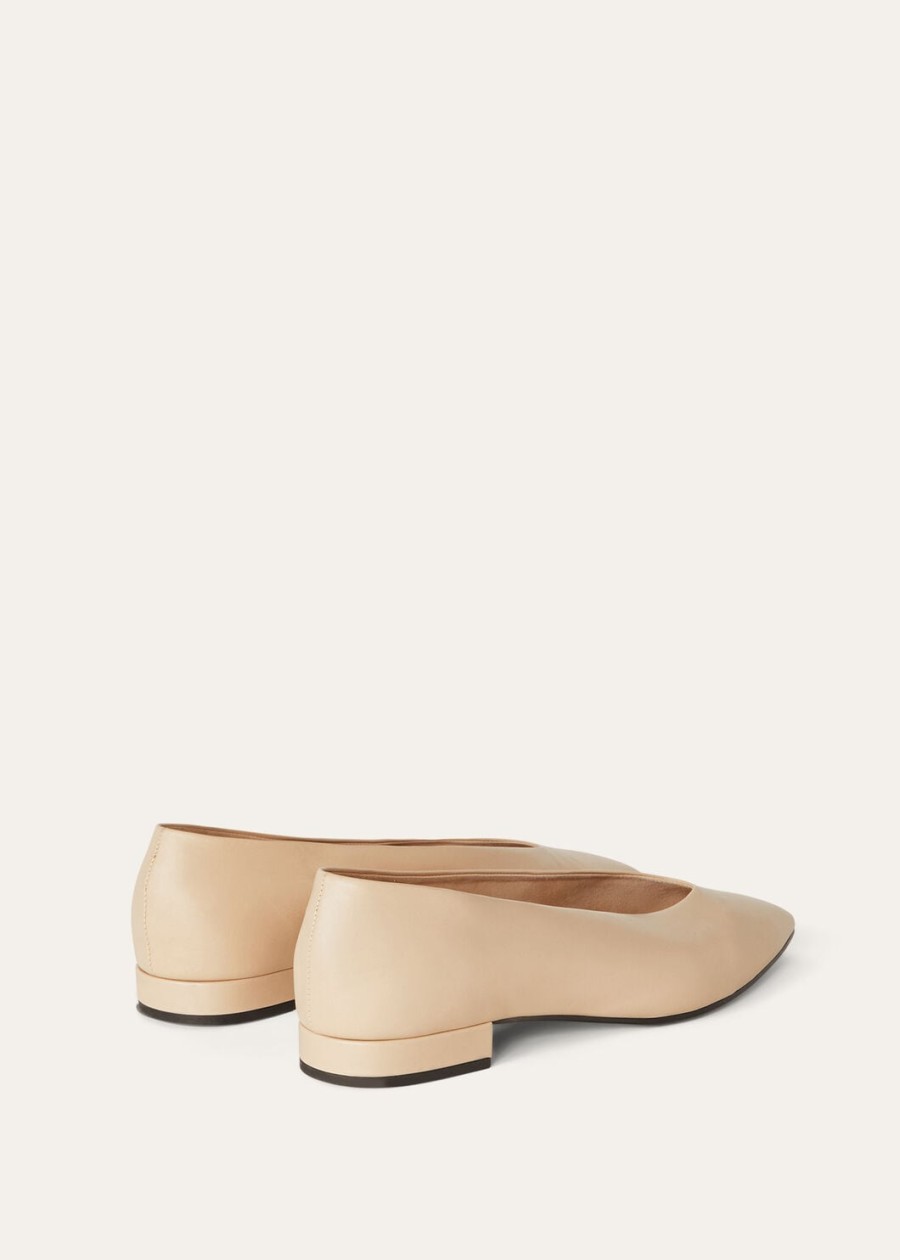 rebecca ballet flat calf natural light camel
