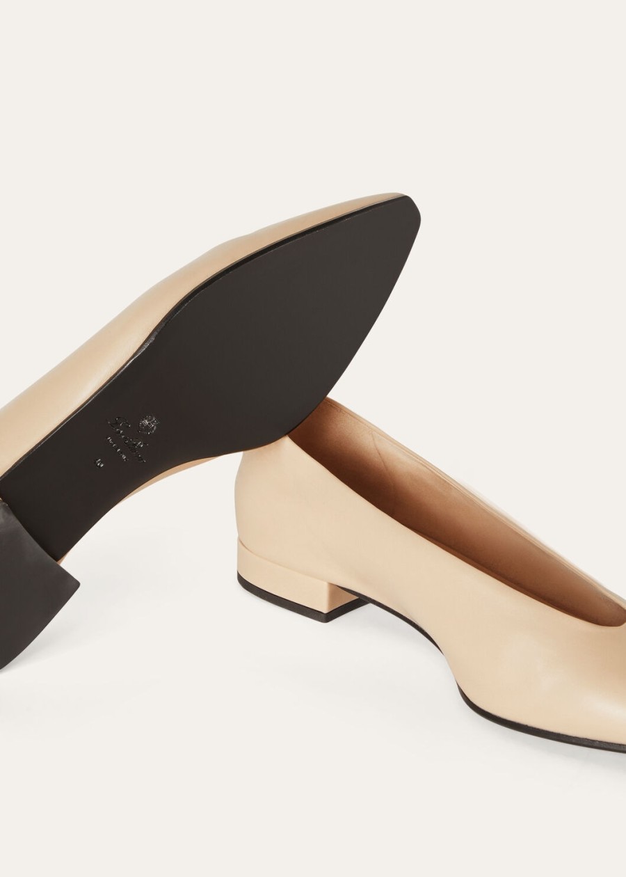 rebecca ballet flat calf natural light camel