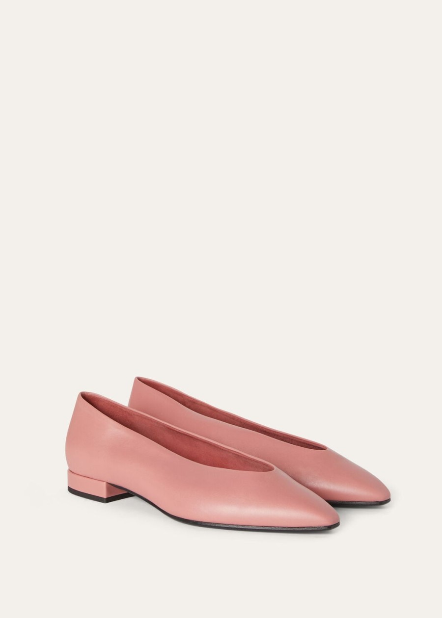rebecca ballet antiek kalfsleer blush
