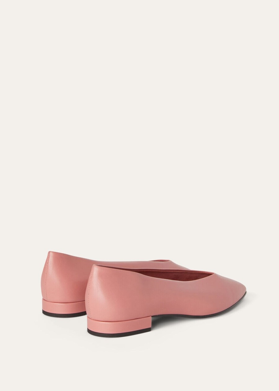 rebecca ballet antiek kalfsleer blush