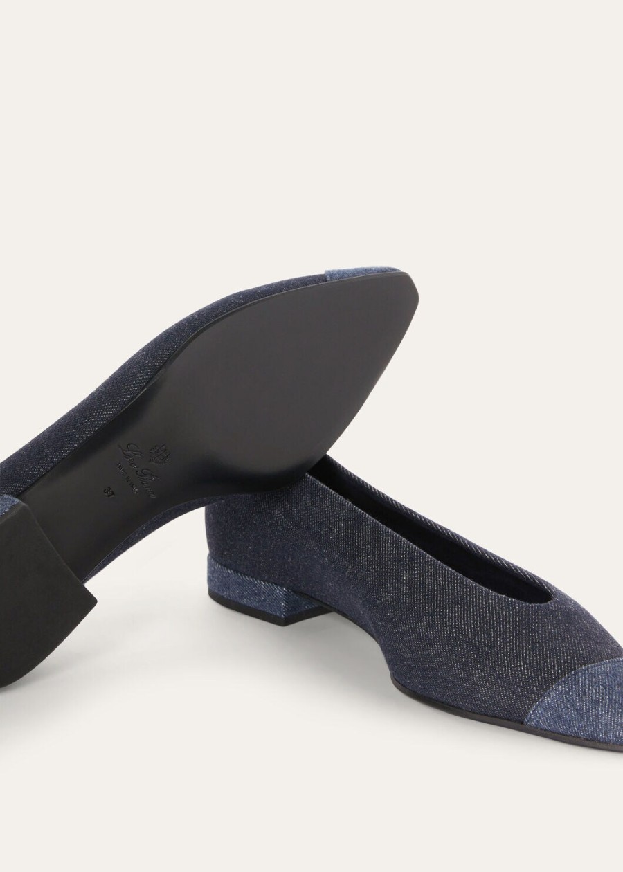 rebecca ballet flat cashdenim shadow blue reactive