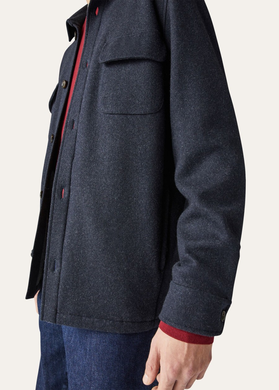 novalis lp jersey shirt sweater marineblauwgrijs melange