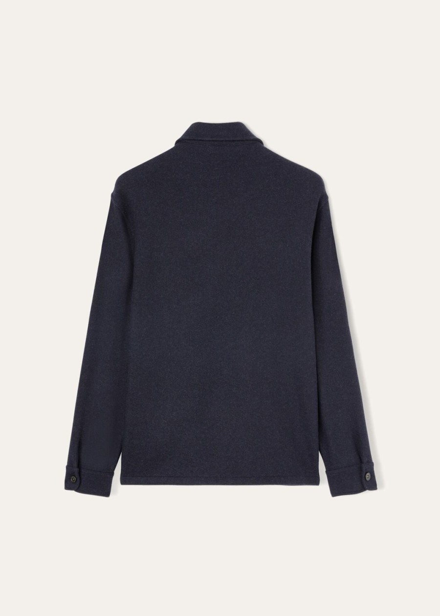 novalis lp jersey shirt sweater marineblauwgrijs melange