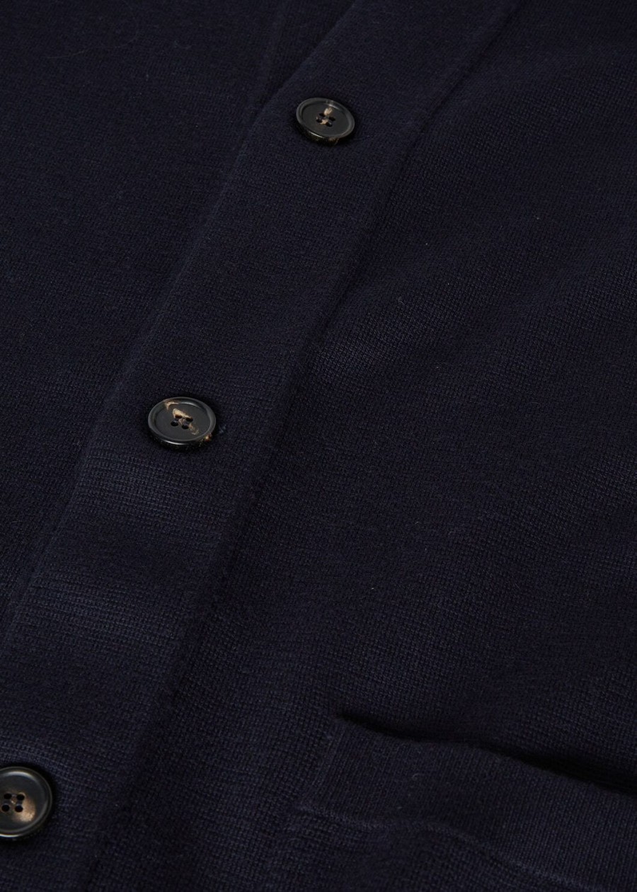 wish empire-jas van zuivere scheerwol in marineblauw