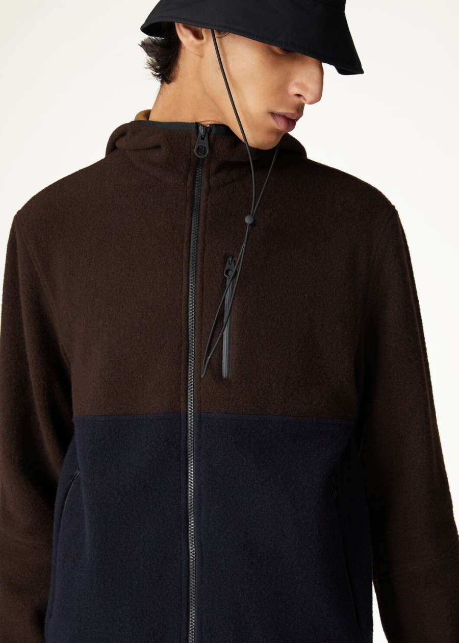 terminillo kasjmier sweatshirt ebbenhout melangemarineblauw