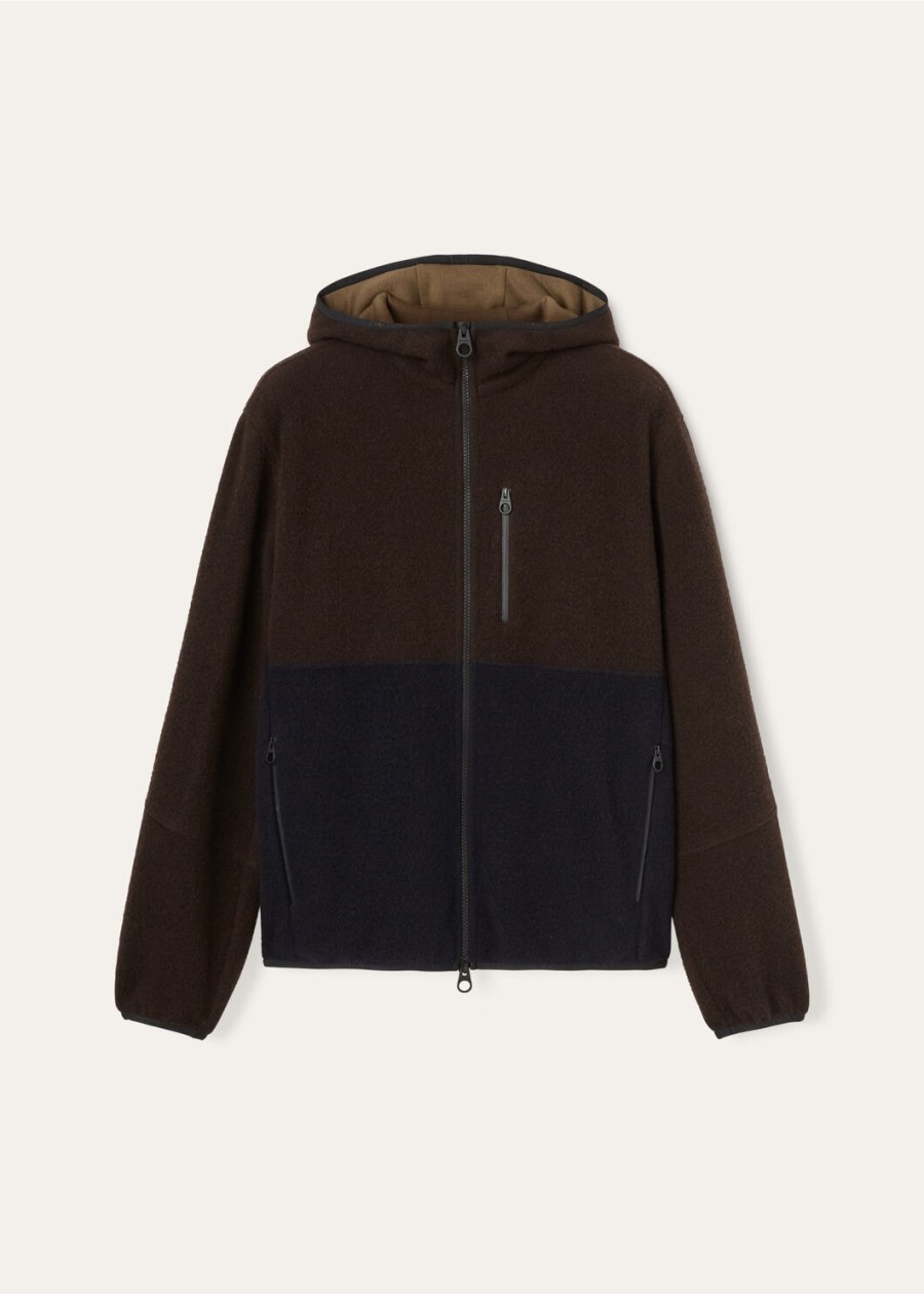 terminillo kasjmier sweatshirt ebbenhout melangemarineblauw