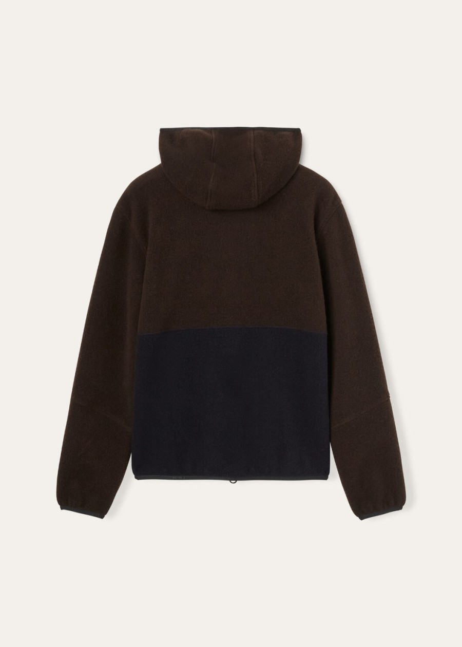 terminillo kasjmier sweatshirt ebbenhout melangemarineblauw