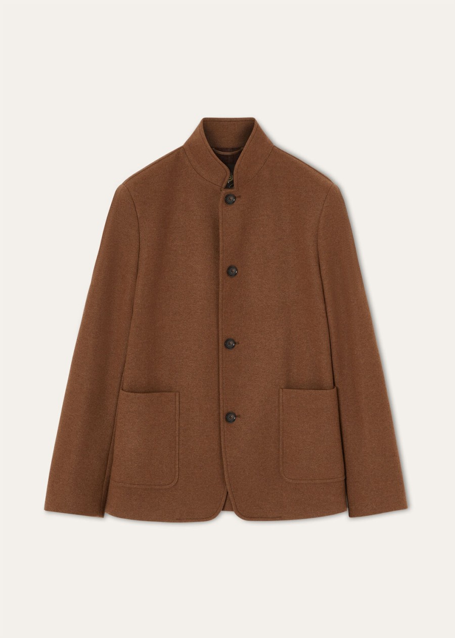 novalis spagna jersey jacket antilope brownpear melange