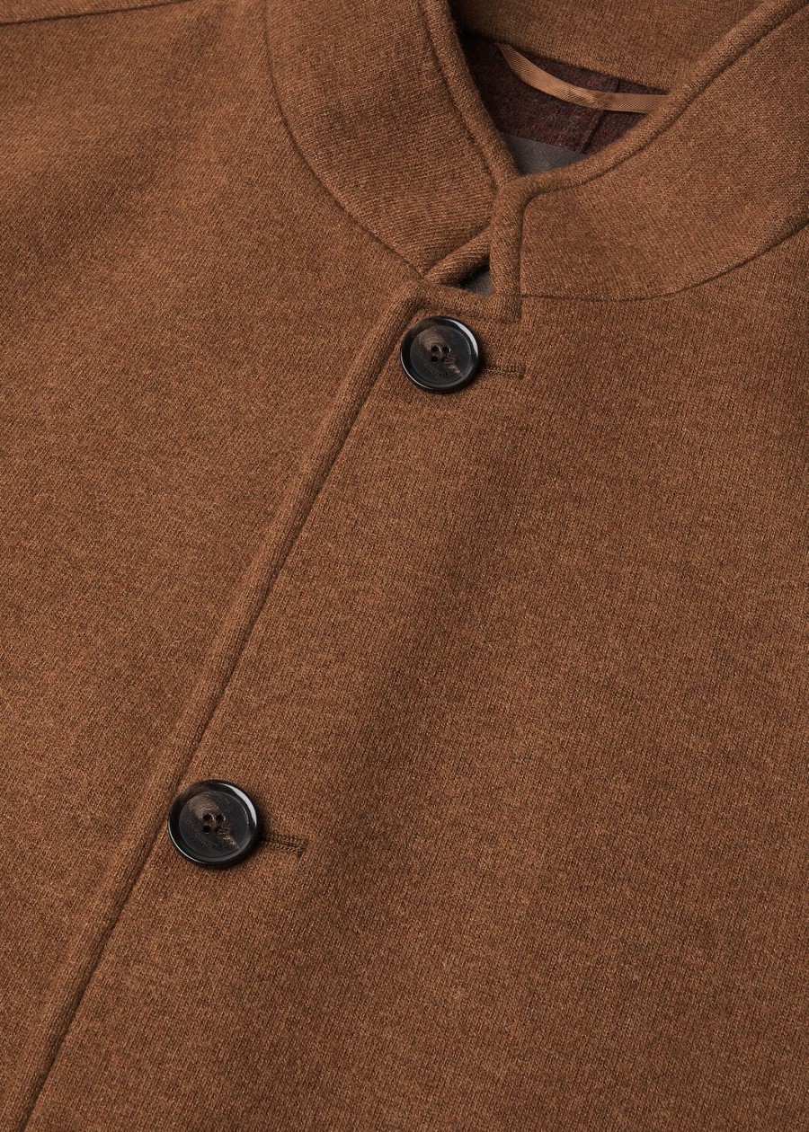 novalis spagna jersey jacket antilope brownpear melange