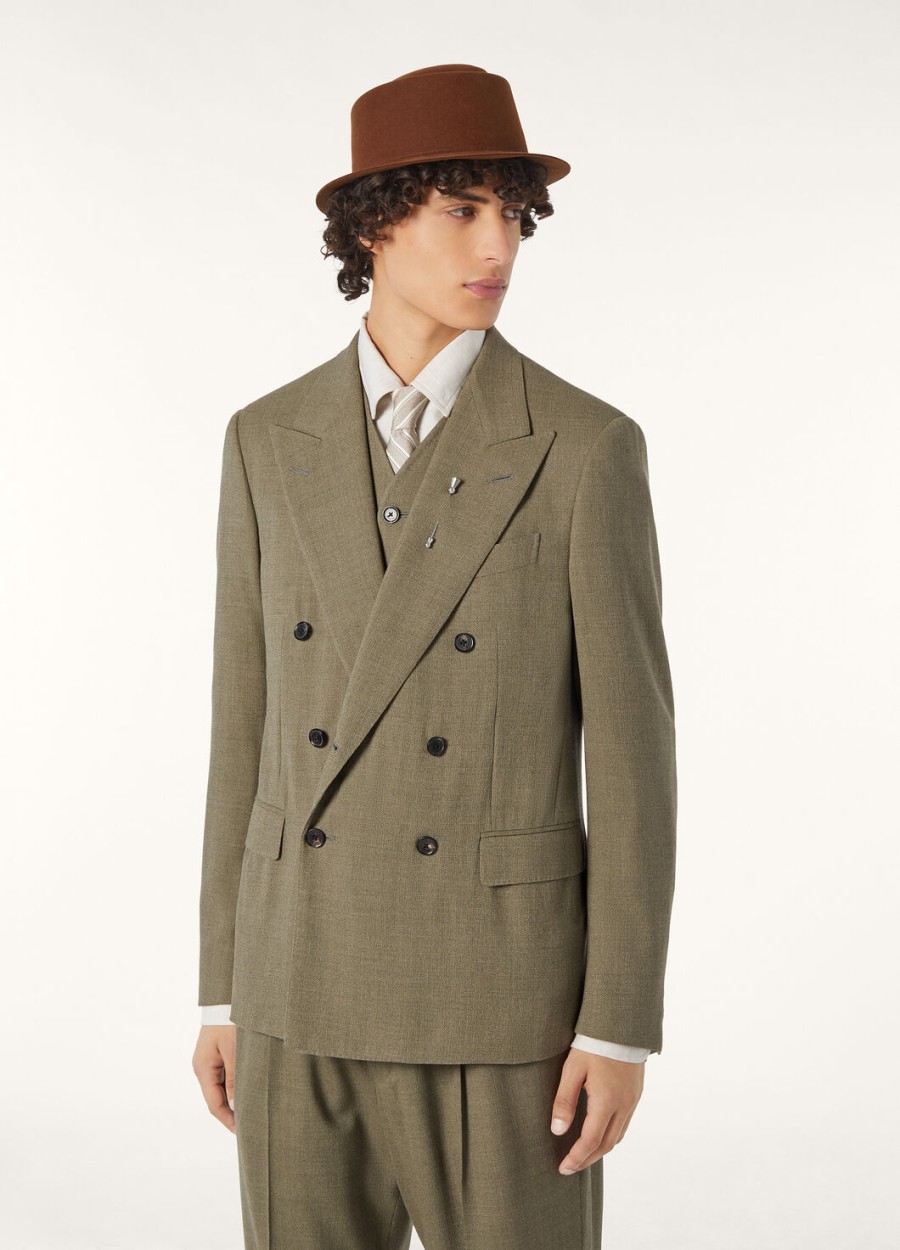 milano blazer van scheerwol thermisch modderbestendig