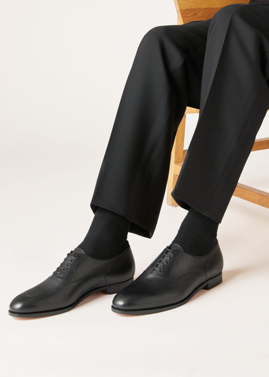sergio walk oxford zwart kalfsleer