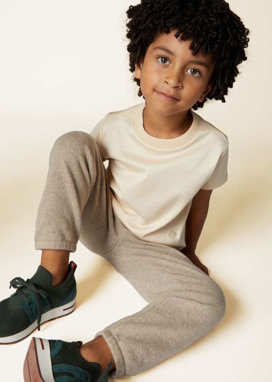 my-t kids t-shirt met ronde hals katoen lotuswortel