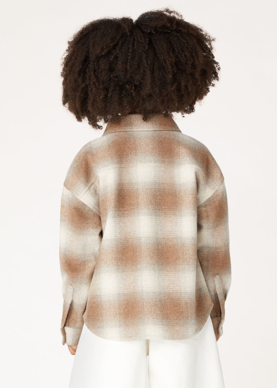 jenna kindershirt van kasjmier zuivere scheerwol licht camelantiek papier
