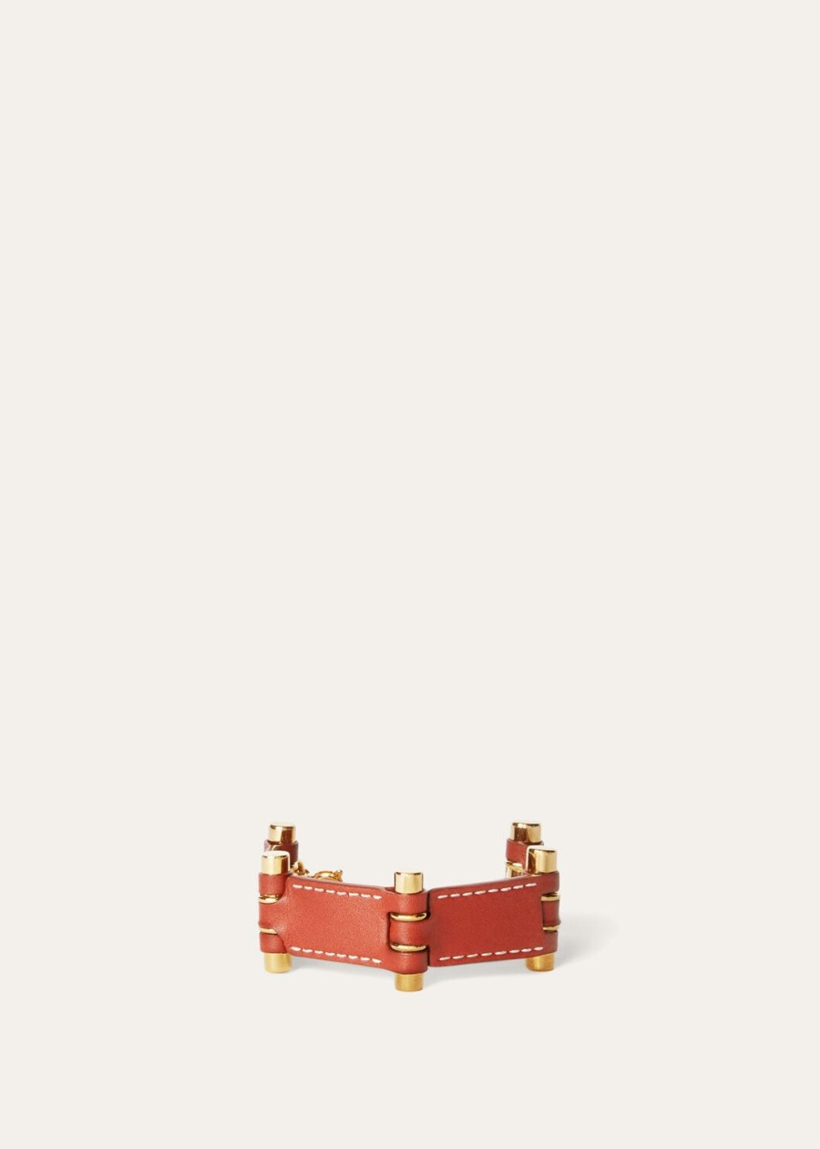 bale kalfslederen armband diep kummel