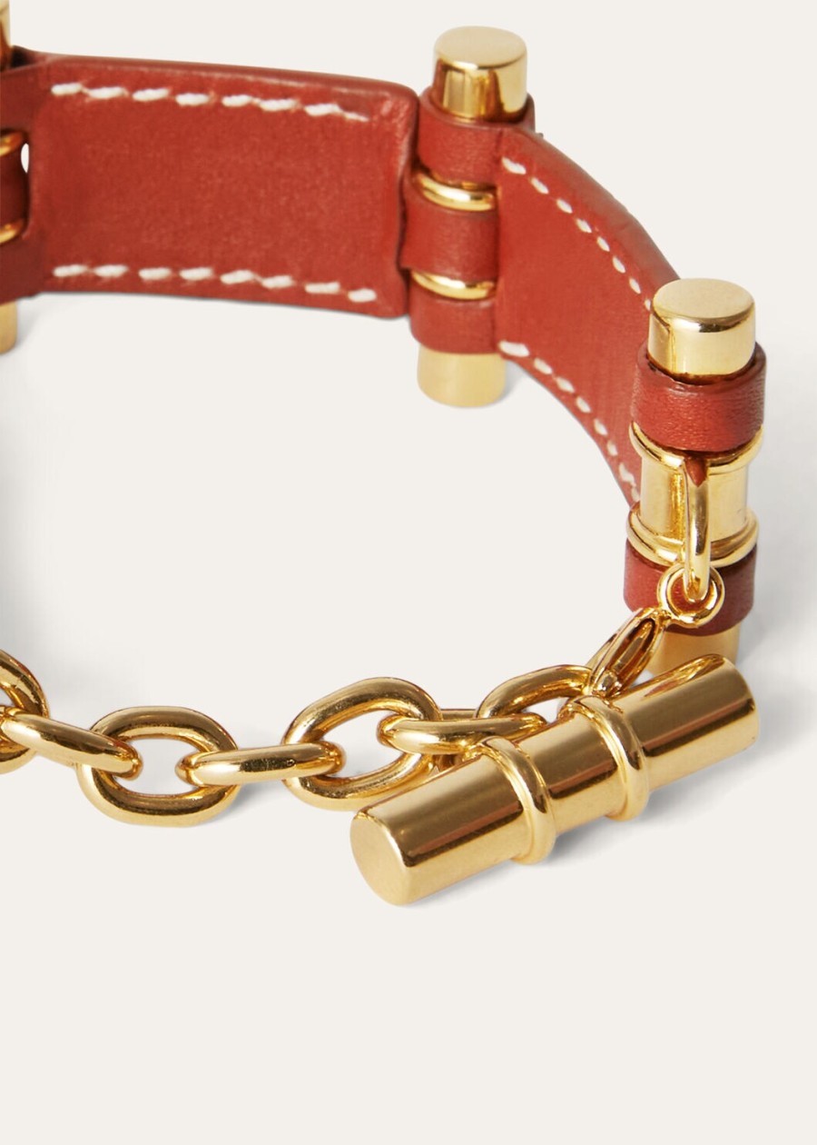 bale kalfslederen armband diep kummel
