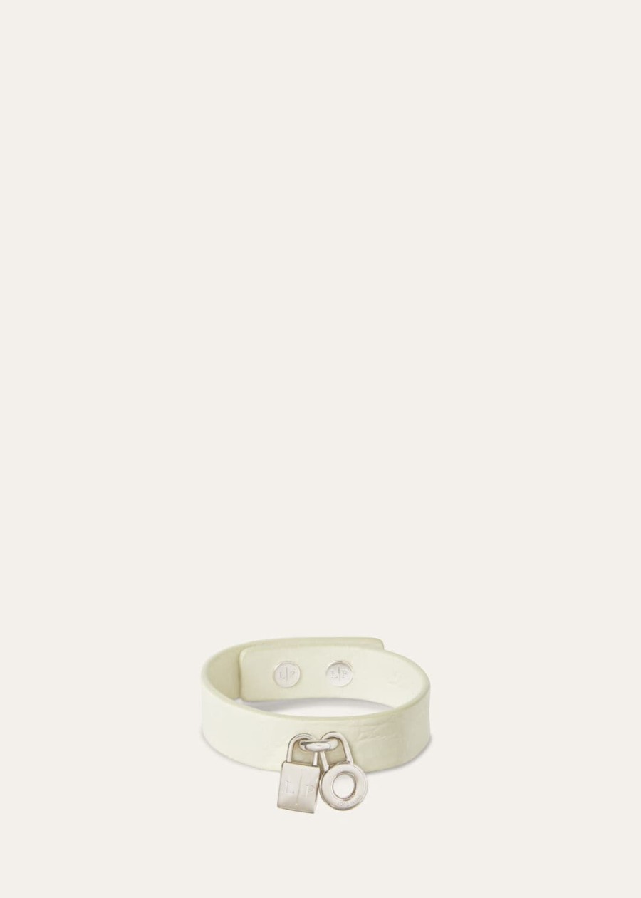 extra armband van alligatorleer met wasabipoeder