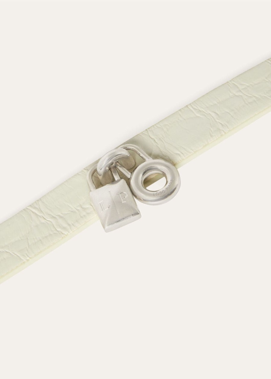extra armband van alligatorleer met wasabipoeder