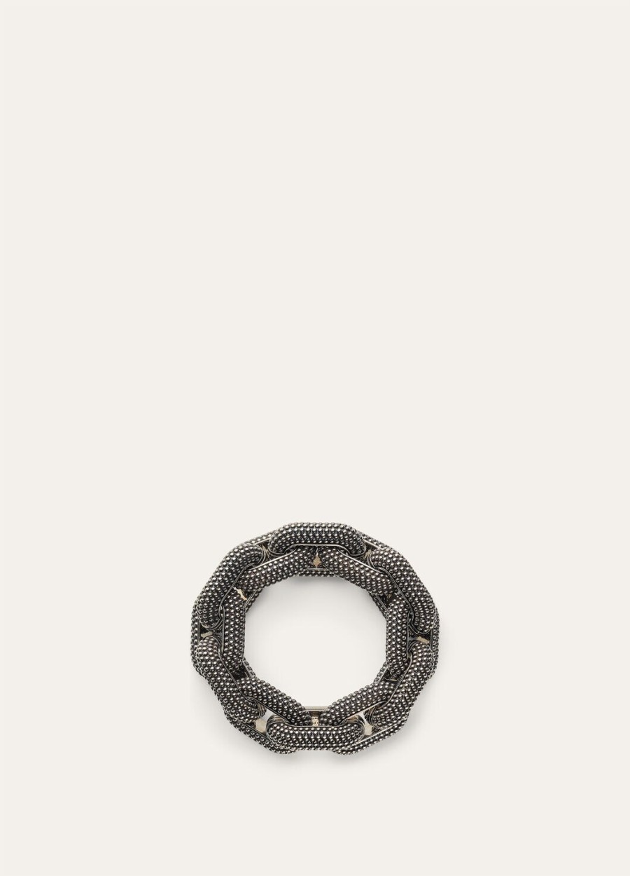bubble chain armband messing sieraden palladio riscoverto