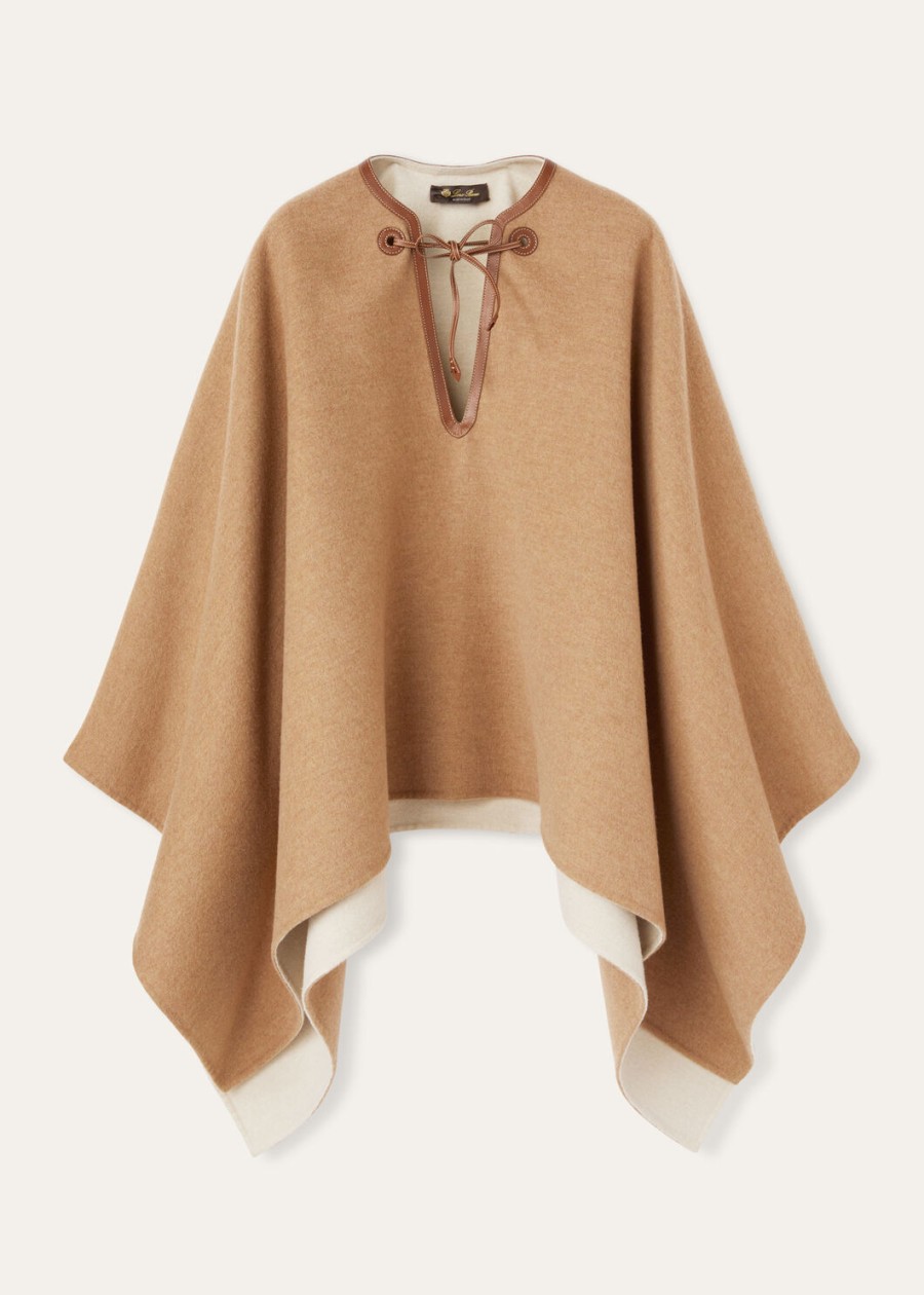 jessi cape cashmere nutmeg see melangealabaster cream melange