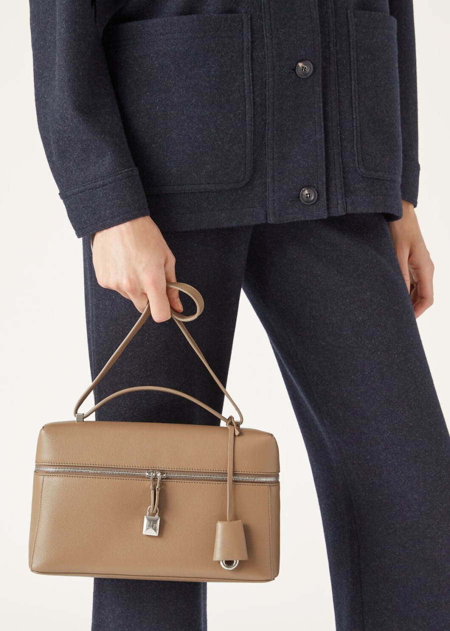 extra tas l27 warm kalfsleer mastiekantiek zilver