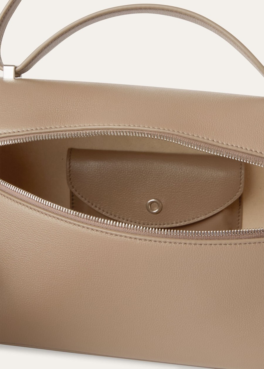 extra tas l27 warm kalfsleer mastiekantiek zilver