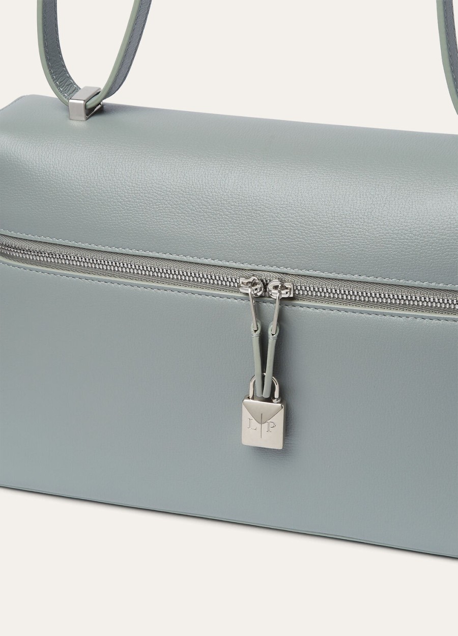 extra tas l27 eucalyptus kalfsleerantiek zilver
