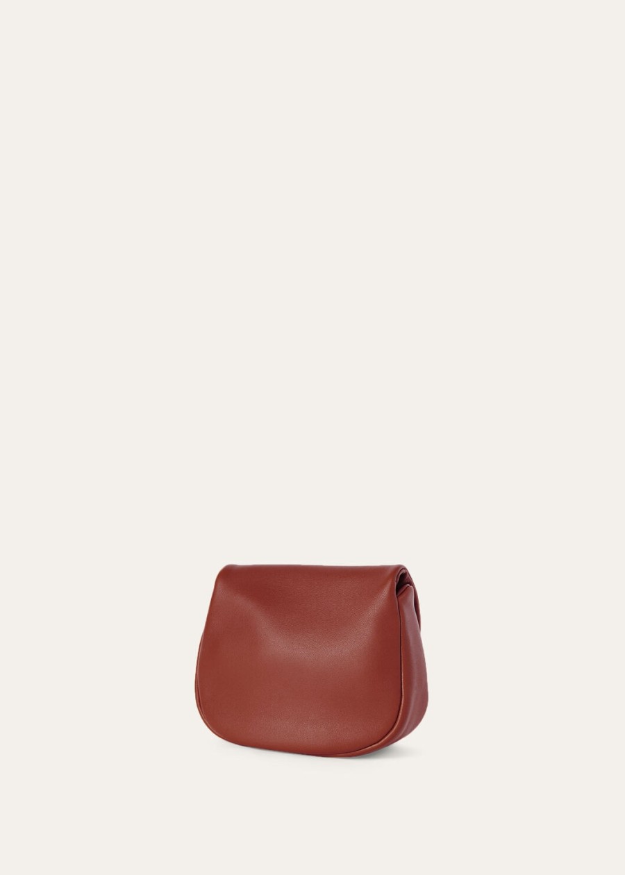 giera softy bag lamsleer gerookt karamelzon goud