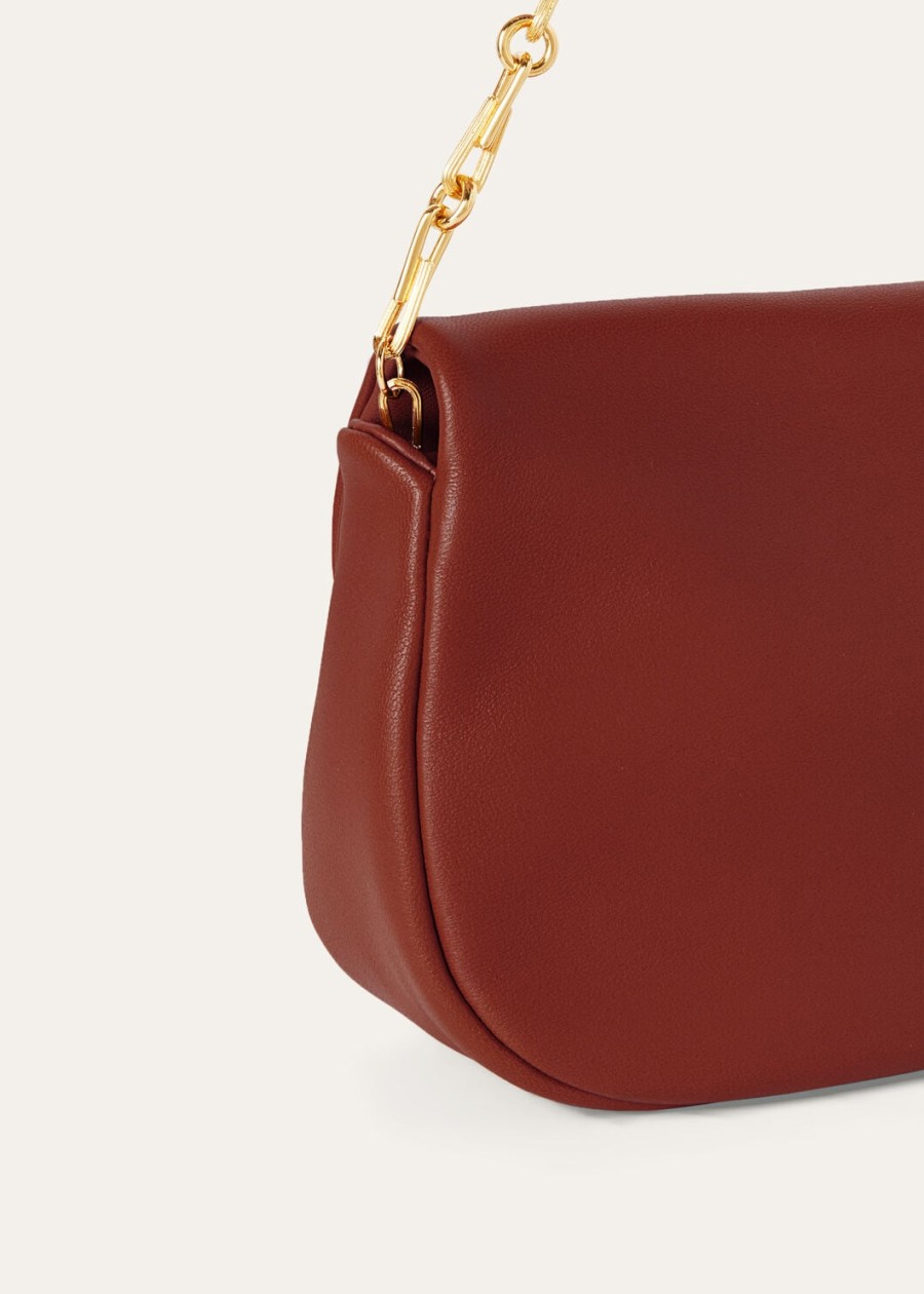 giera softy bag lamsleer gerookt karamelzon goud