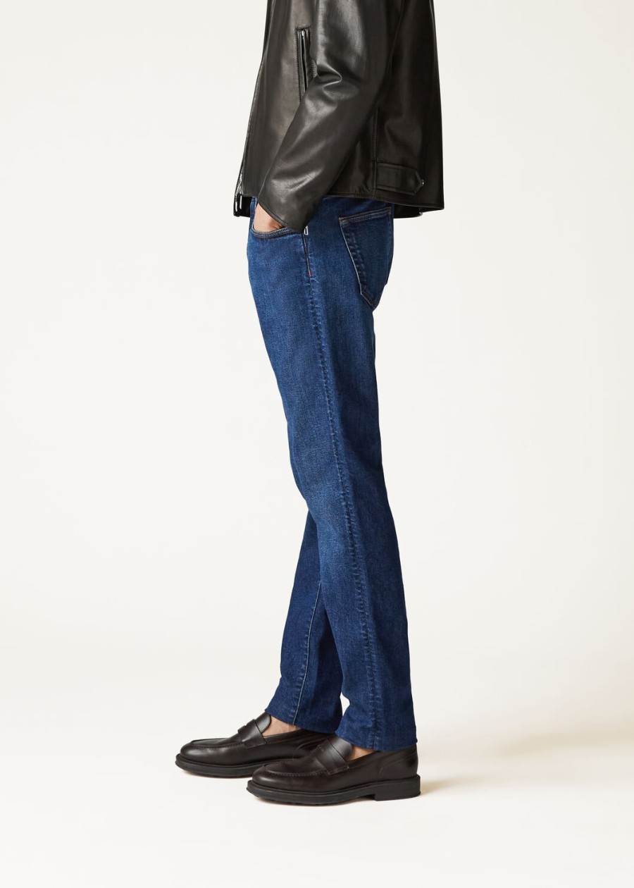 doccio katoenen broek japans blauw