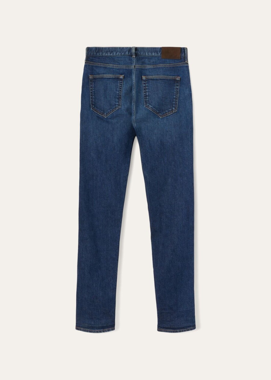 doccio katoenen broek japans blauw