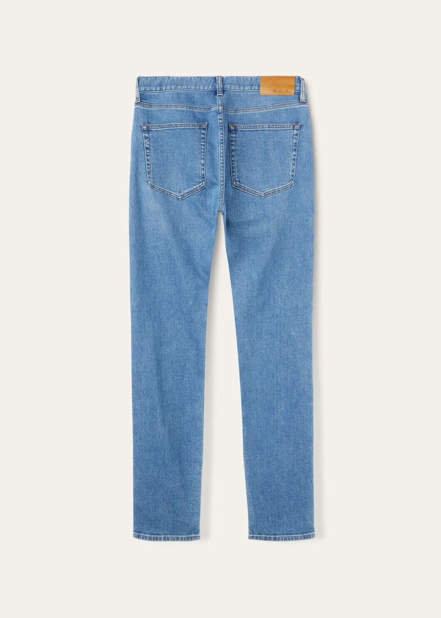 doccio katoenen broek in de kleur light creek