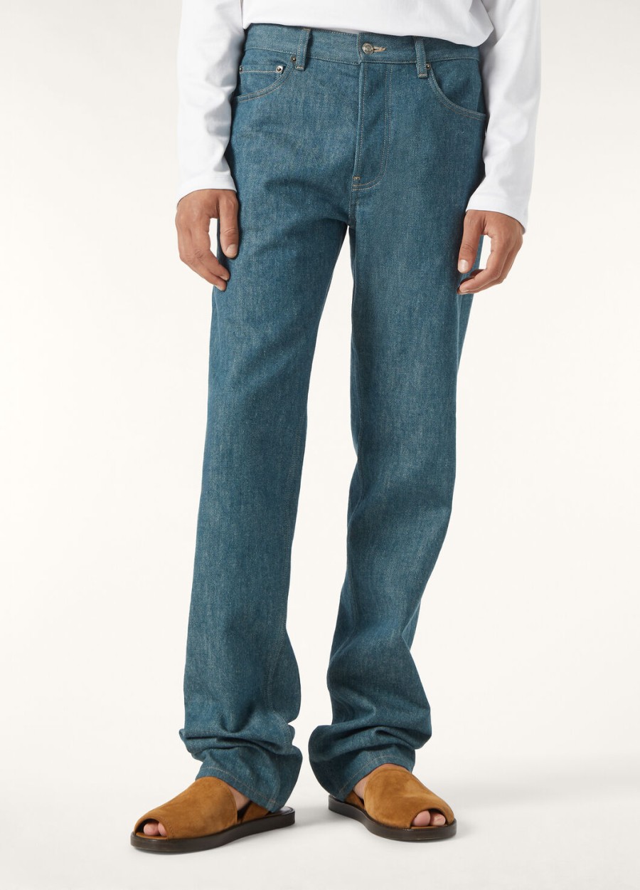 kamen austin denim blauwe spirulina broek