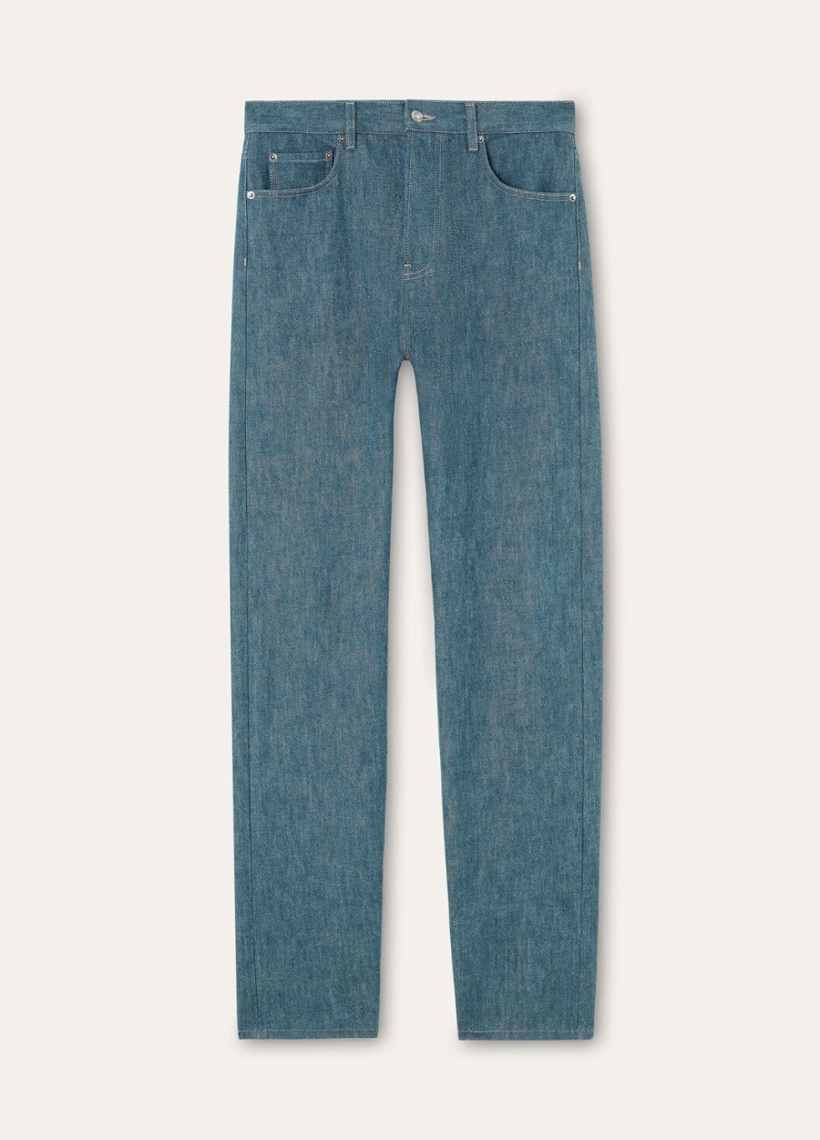 kamen austin denim blauwe spirulina broek