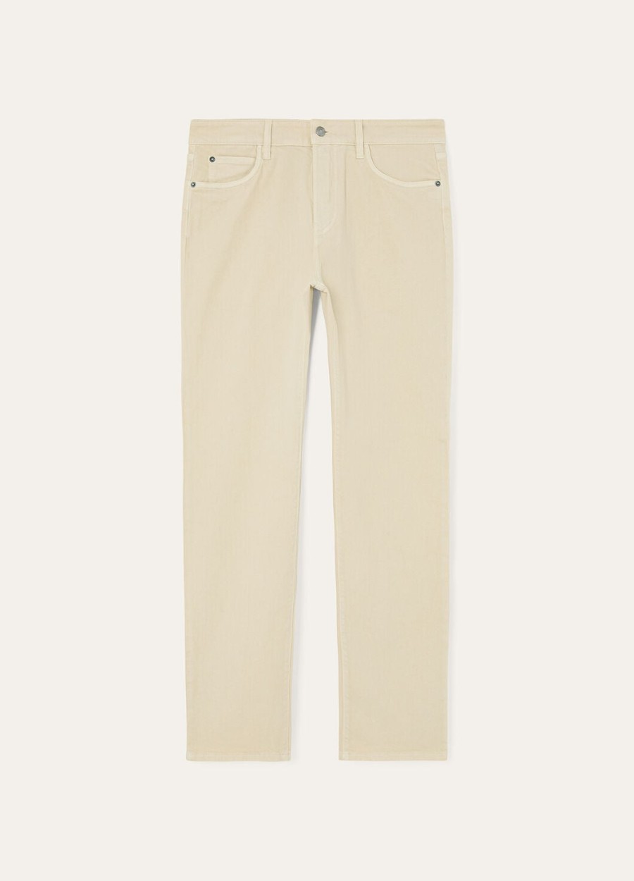 quarona denim katoenen broek arctic wolf
