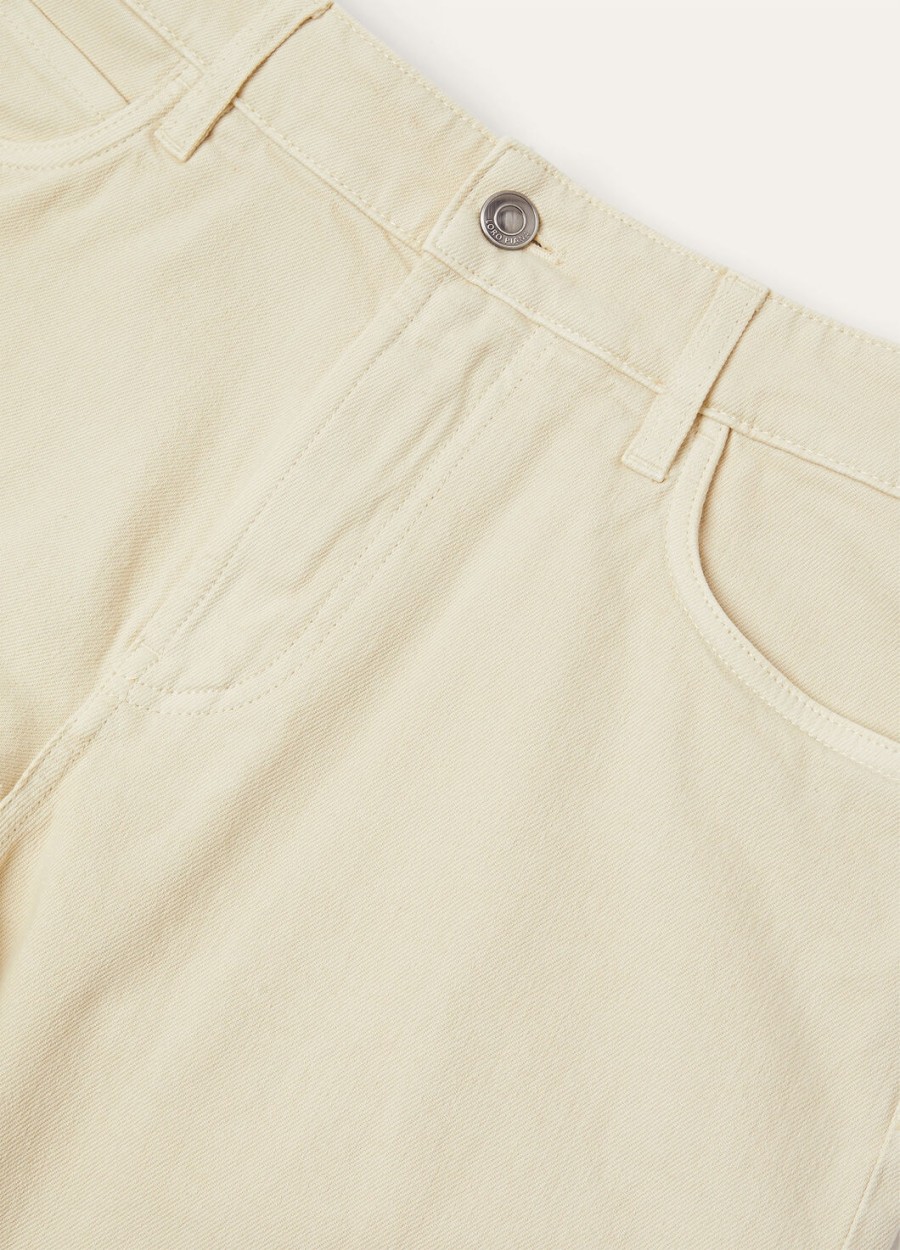 quarona denim katoenen broek arctic wolf