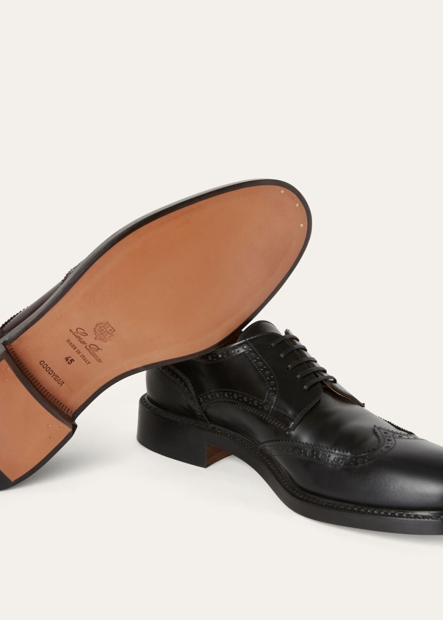 oliver walk derby zwart kalfsleer