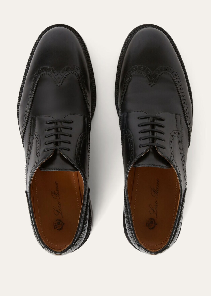 oliver walk derby zwart kalfsleer