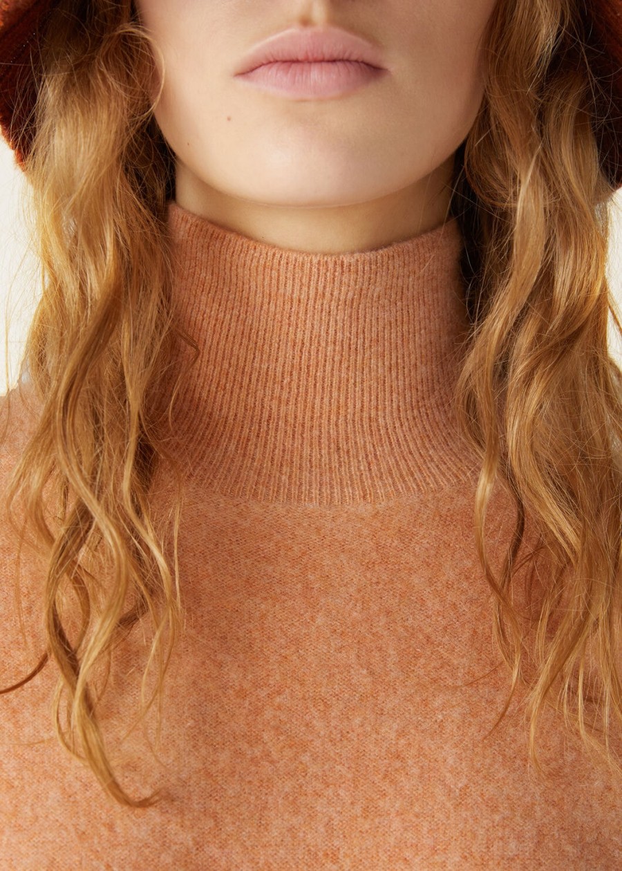 alpe kasjmier jurk pink salt melange
