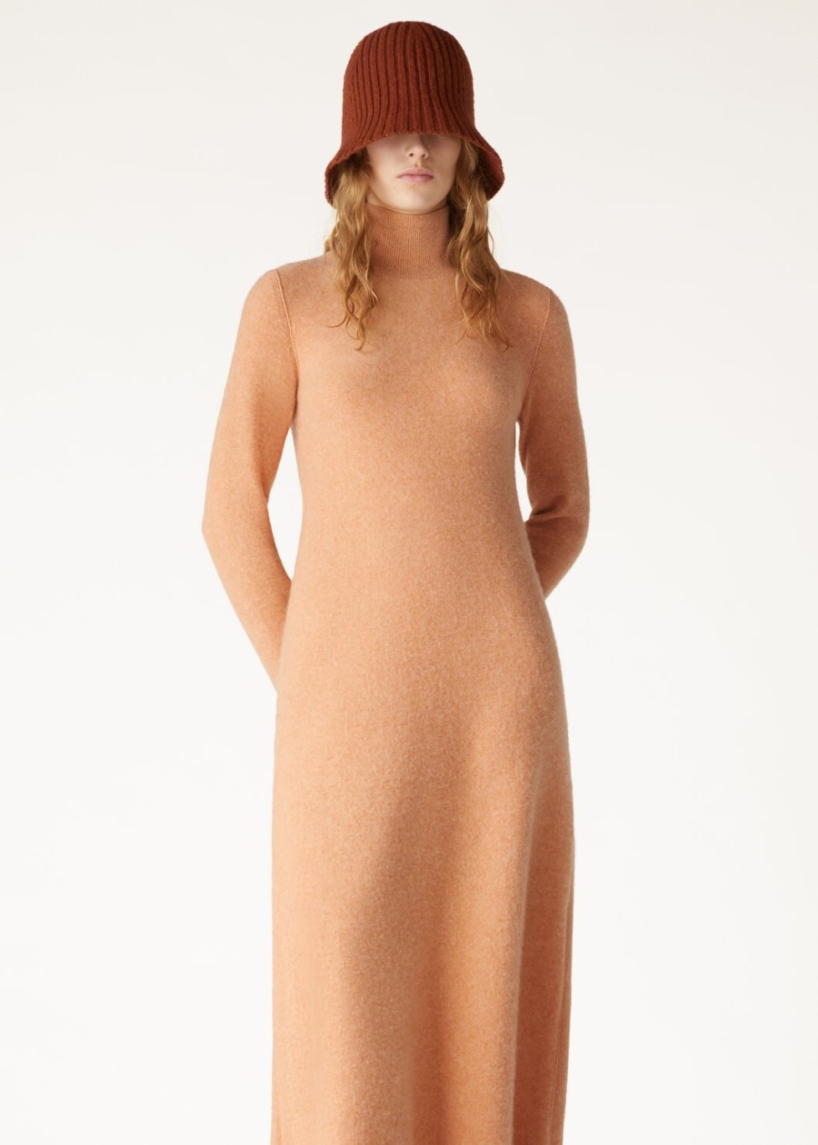 alpe kasjmier jurk pink salt melange