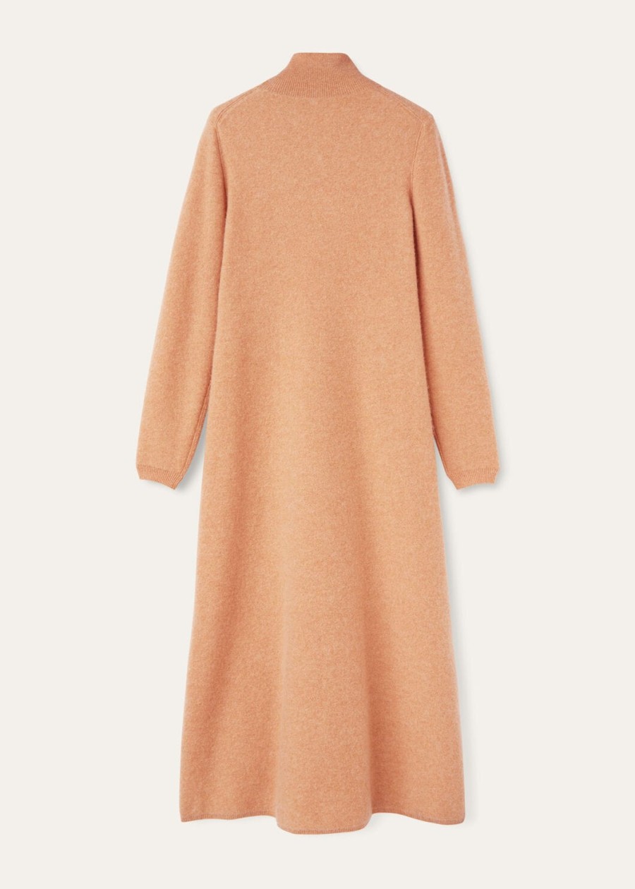 alpe kasjmier jurk pink salt melange