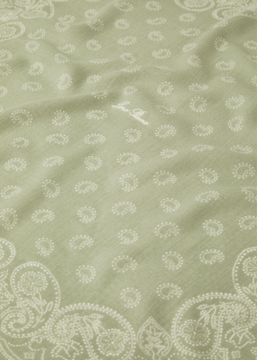 mintgroenewitte wollen foulard bandana