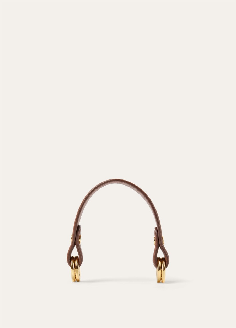 loro piana handvat foulard kalfsleer karamel suikerzon goud