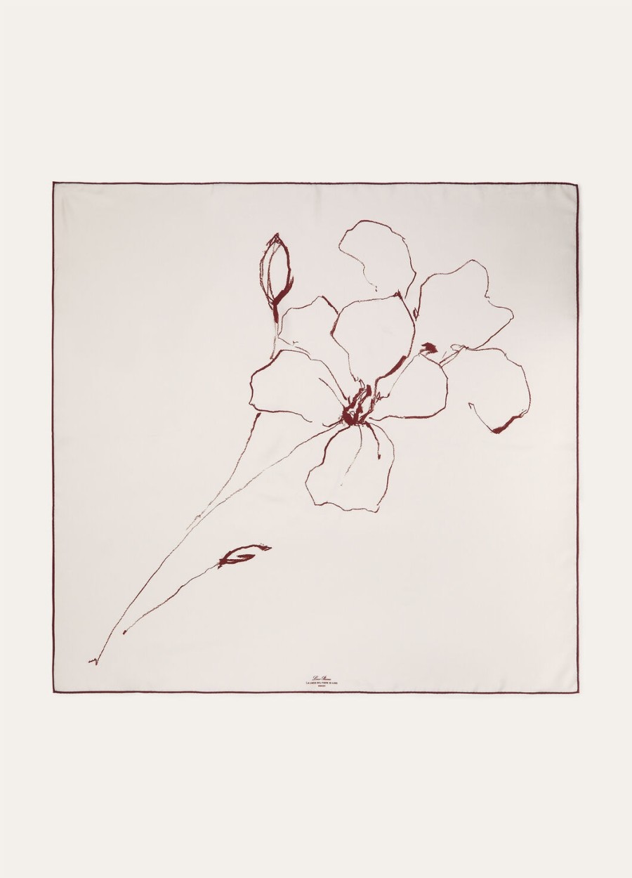 la linea del fiore di lino foulard zijdewitsanguine potlood