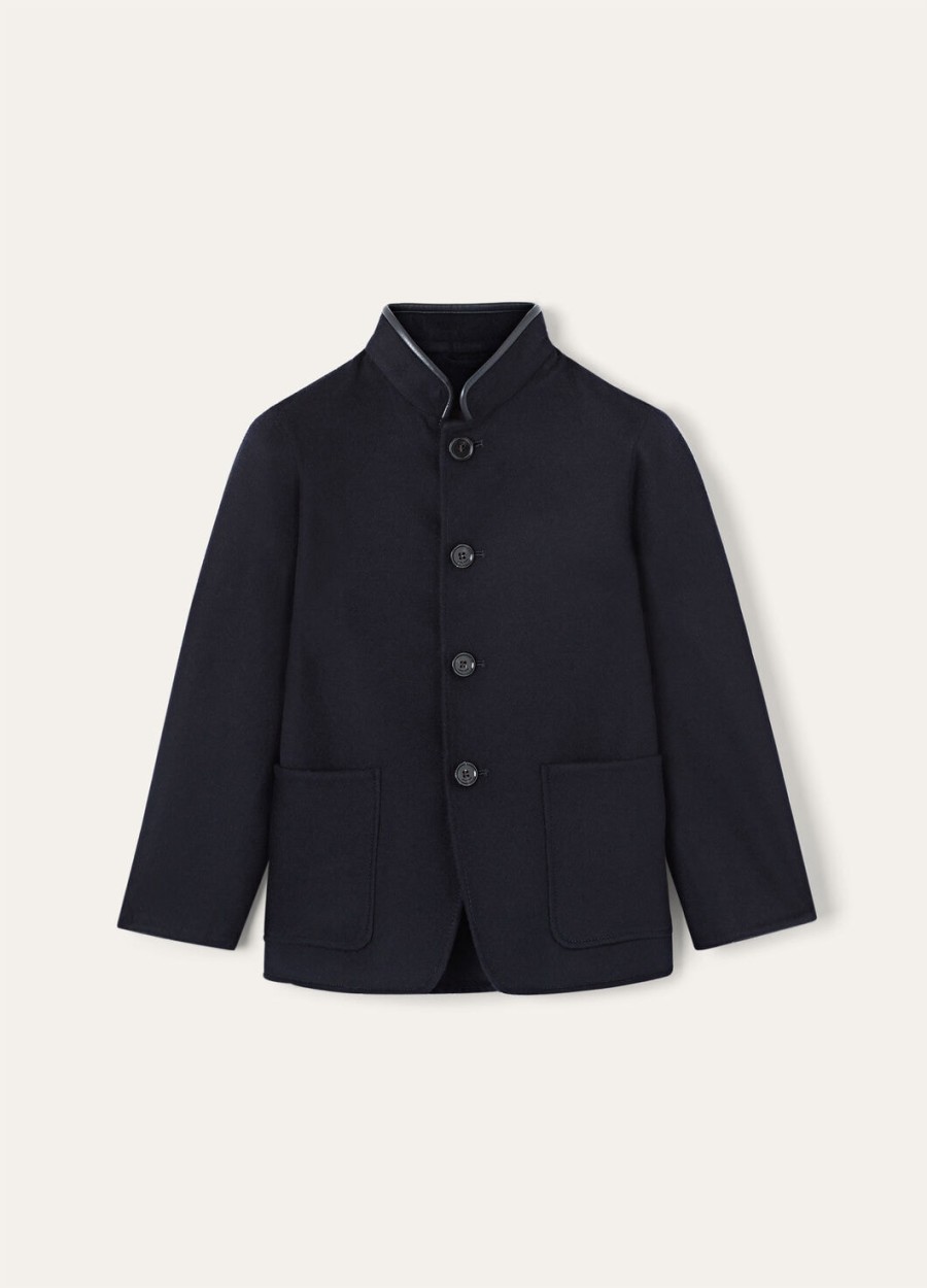 spagna-jas voor kinderen kasjmier marineblauw
