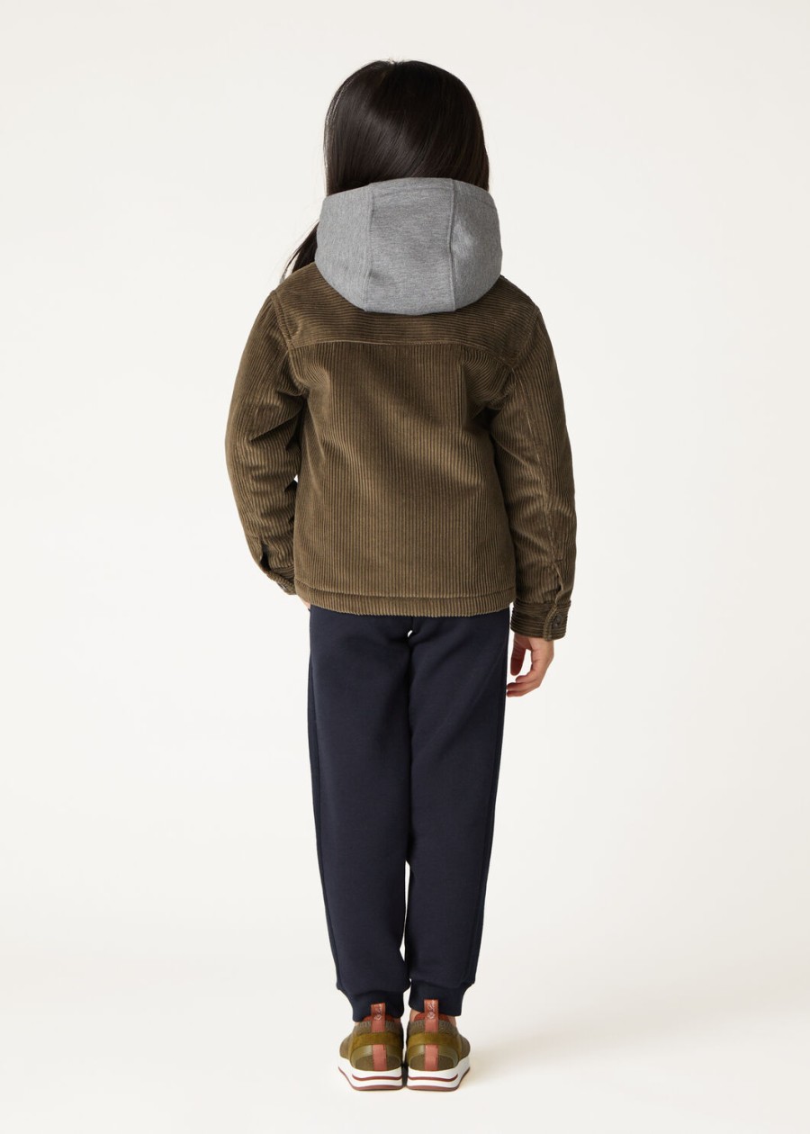 baraggia kinderbroek van katoen en kasjmier marineblauw