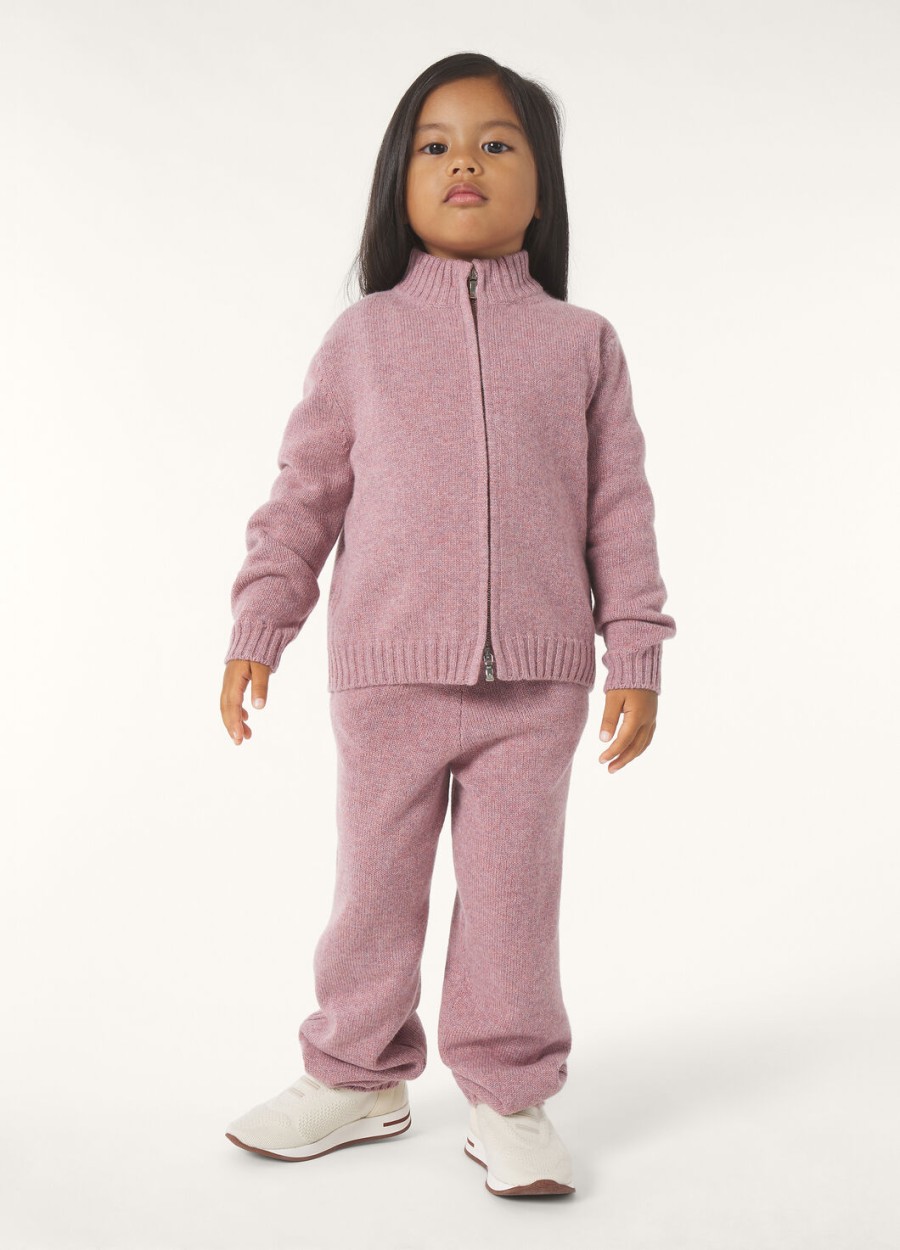 parksville kinderbroek baby kasjmier paars chips melange