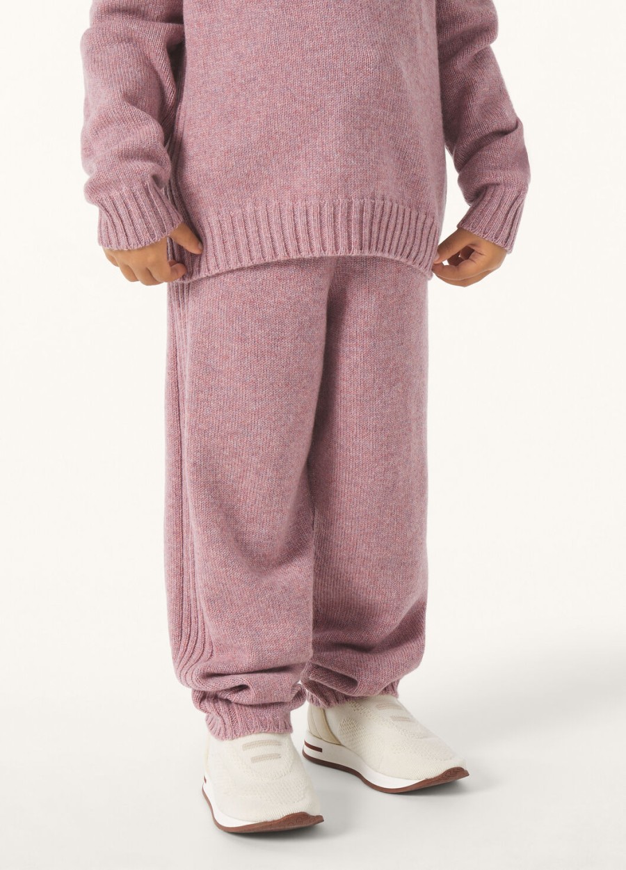parksville kinderbroek baby kasjmier paars chips melange